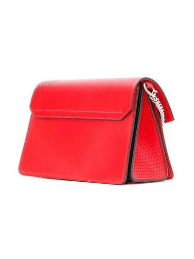 Shop Givenchy Gv3 Small Crossbody In Red