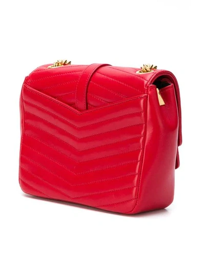 Shop Saint Laurent Sulpice Shoulder Bag In Red