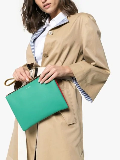 Shop Marni Green And Red Two