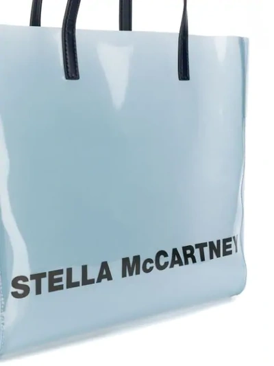 STELLA MCCARTNEY PVC LOGO TOTE - 蓝色