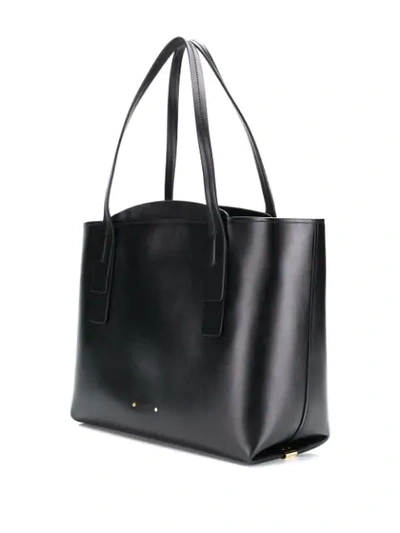 Shop Chloé Medium Zipped  C Tote Bag In Black