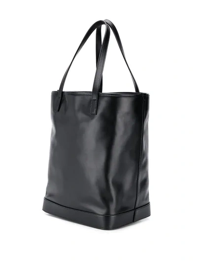 Shop Saint Laurent Teddy Shopper Tote Bag In Black