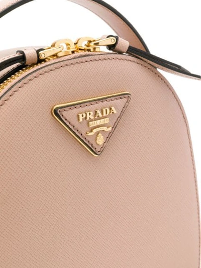 Shop Prada Mini Logo Plaque Backpack In F0236 Cipria