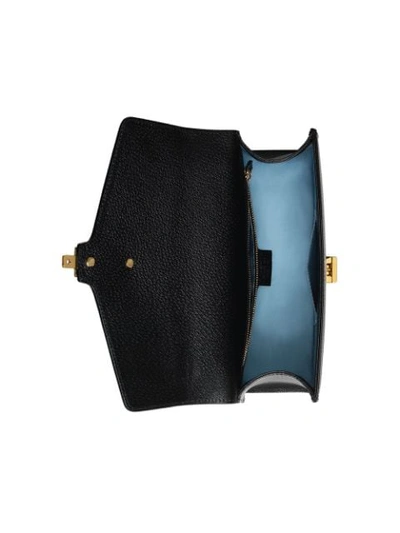 Shop Gucci Sylvie Bee Star Small Shoulder Bag In Black