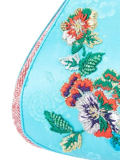 Shop The Volon Embroidered Satchel In Blue