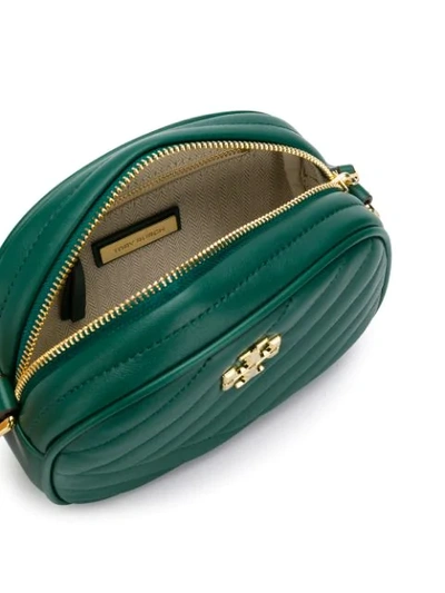 Shop Tory Burch Kira Chevron Camera Bag - Green