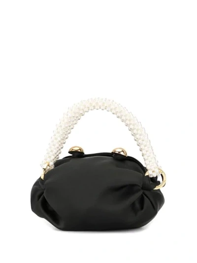 Shop 0711 Micro Nino Pearl-handle Tote In Black