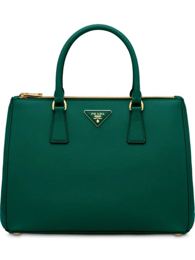 Shop Prada Galleria Bag In Green