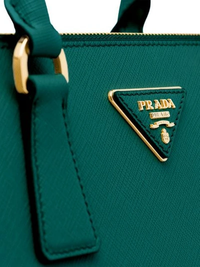 Shop Prada Galleria Bag In Green