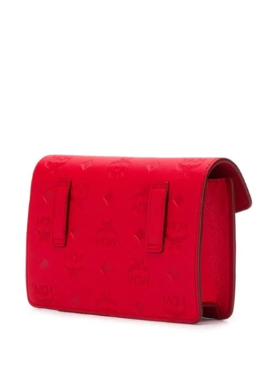 Shop Mcm Soft Berlin Belt Bag In Rj001 Viva Red