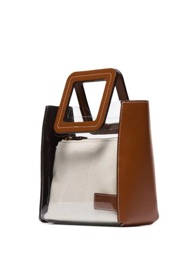 Shop Staud Mini Shirley Mini Tote In Brown