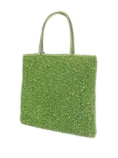 Shop Anteprima Standard Medium Wirebag Tote In Green