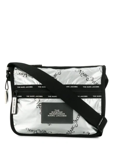 Shop Marc Jacobs The Ripstop Messenger Bag In Silver