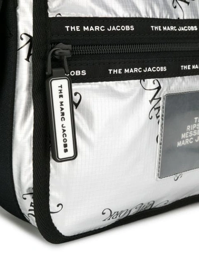 Shop Marc Jacobs The Ripstop Messenger Bag In Silver