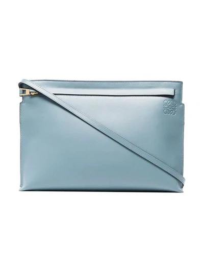 Shop Loewe Blue Leather Clutch Bag