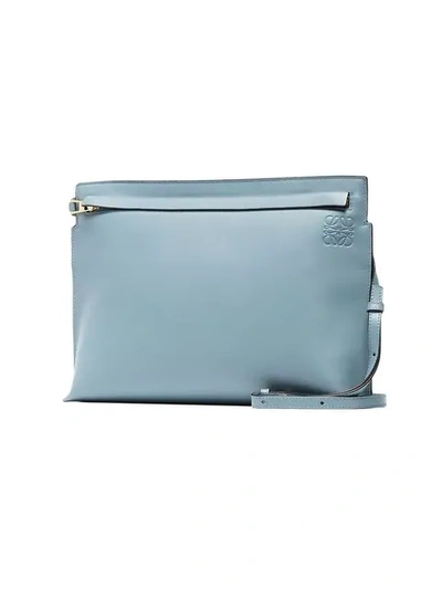 Shop Loewe Blue Leather Clutch Bag