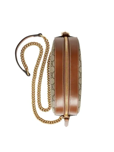 Shop Gucci Mini Schultertasche Mit Monogrammmuster In Brown