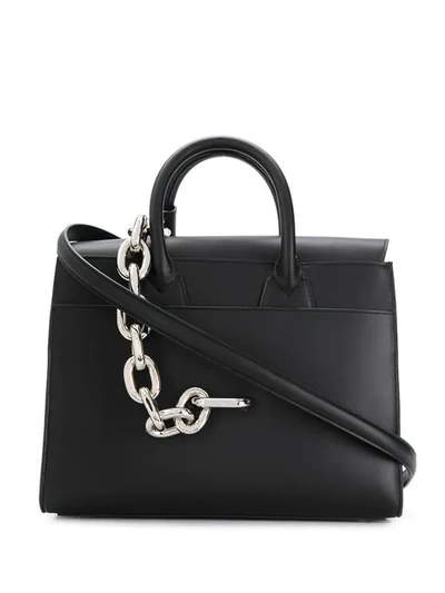 Shop Paco Rabanne Tote Bag With Chain Detail In Black