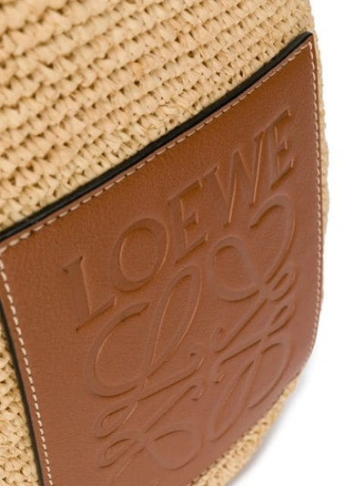 Shop Loewe Slit Large Bag - Neutrals