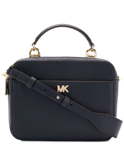Shop Michael Michael Kors Logo Crossbody Bag In Blue