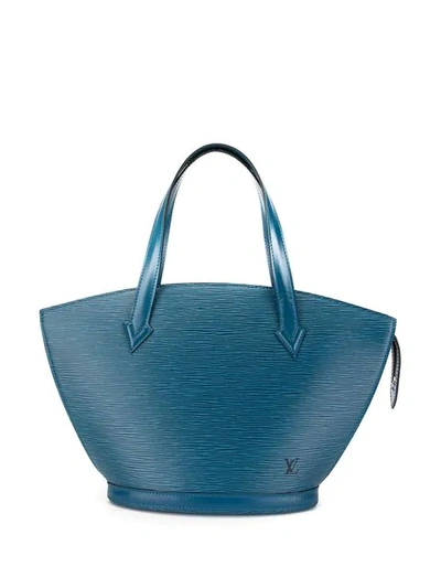 Pre-owned Louis Vuitton Saint Jacques Epi Tote Bag - Farfetch In Blue