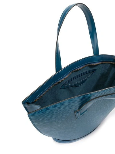 Pre-owned Louis Vuitton Saint Jacques Epi Tote Bag - Farfetch In Blue