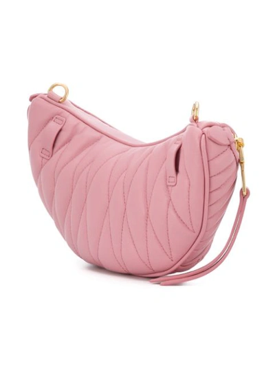 Shop Miu Miu Matelassé Belt Bag In Pink