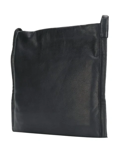 Shop Yohji Yamamoto Sacoche Shoulder Bag - Black