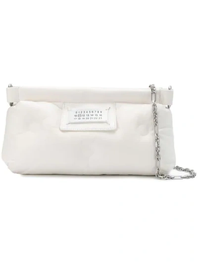 Shop Maison Margiela Number Patch Clutch In White