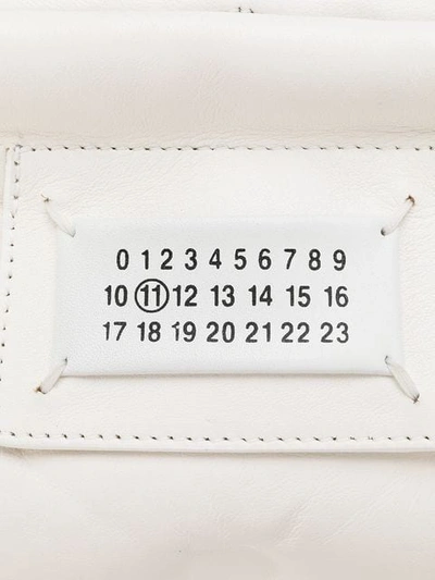 Shop Maison Margiela Number Patch Clutch In White