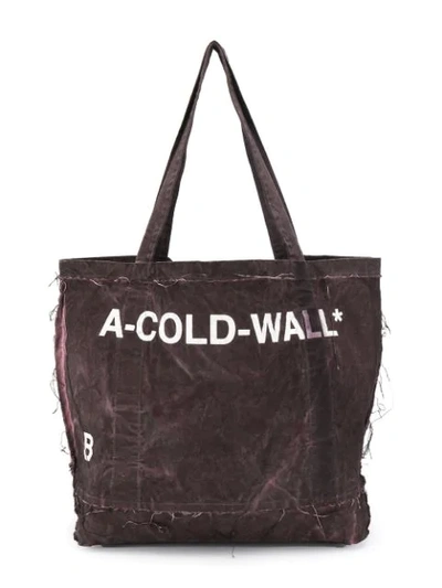 A-COLD-WALL* DISTRESSED SHOPPER - 紫色