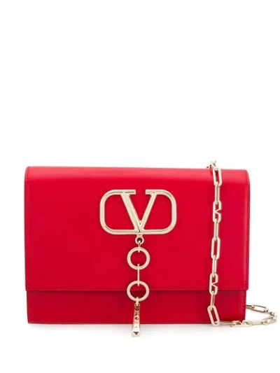 Shop Valentino Vcase Crossbody Bag In Red