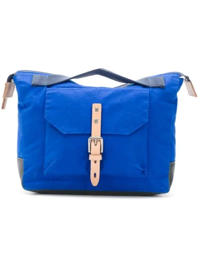 Shop Ally Capellino Buckled Pocket Tote In Blue