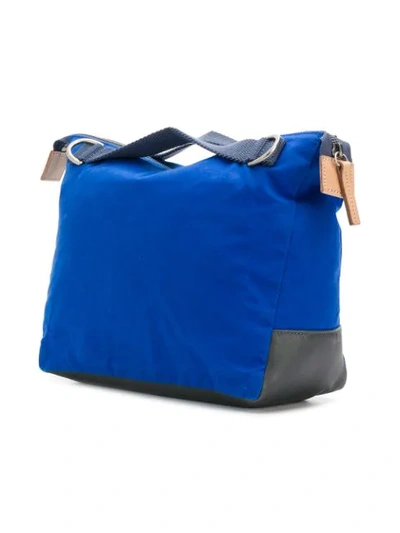 Shop Ally Capellino Buckled Pocket Tote In Blue