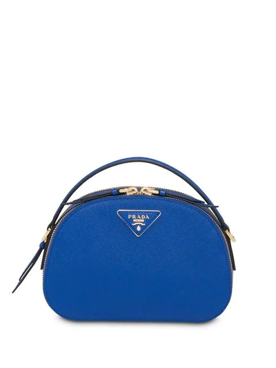 Shop Prada Odette Saffiano Leather Bag In F0v41 Royal Blue