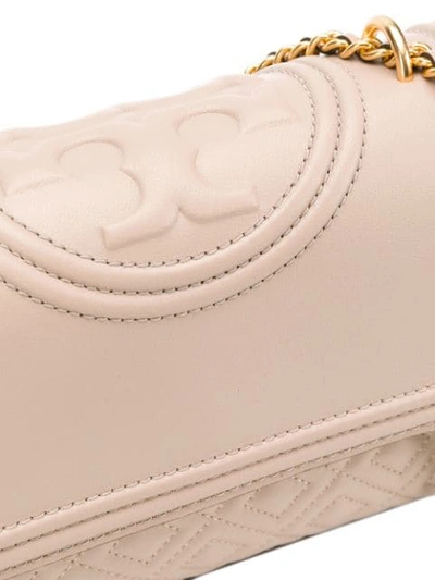 Shop Tory Burch Flaming Shoulder Bag In Neutrals