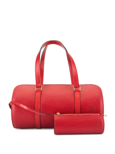 Pre-owned Louis Vuitton  Soufflot Handbag In Red