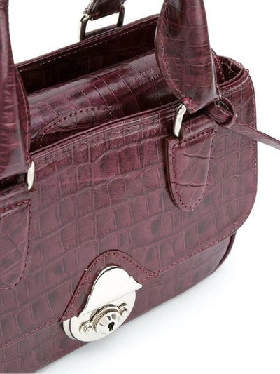 Shop Sarah Chofakian Leather Bag In Pink