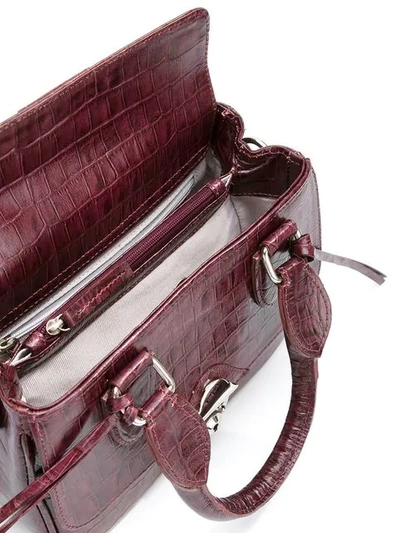Shop Sarah Chofakian Leather Bag In Pink