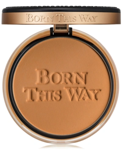 Shop Too Faced Born This Way Undetectable Medium-to-full Coverage Powder Foundation In Butterscotch - Rich Tan W/ Golden Undertones
