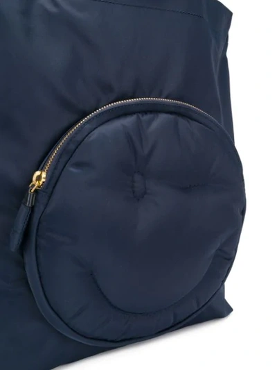 Shop Anya Hindmarch Chubby Wink Tote In Blue