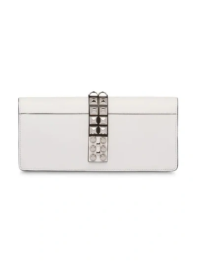 Shop Prada Elektra Clutch Bag In White