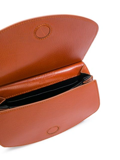 Shop Petar Petrov Chain Strap Mini Bag In Orange