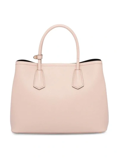 Shop Prada Top Handles Tote Bag In Pink