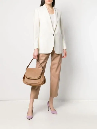 Shop Tom Ford Jennifer Shoulder Bag In Nut Castoro