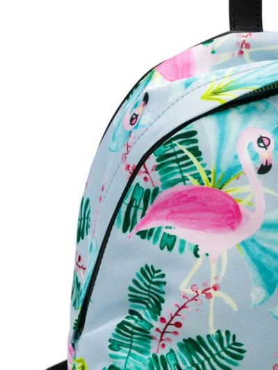 Shop Furla Flamingo Print Backpack - Grey
