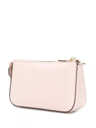 Shop Michael Michael Kors Logo Plaque Mini Bag - Pink