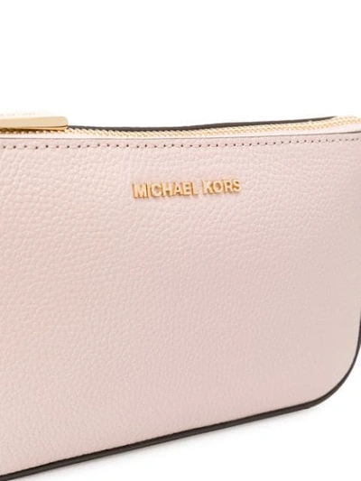 Shop Michael Michael Kors Logo Plaque Mini Bag - Pink