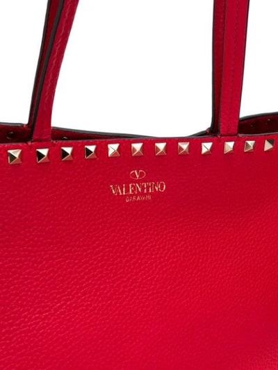 VALENTINO VALENTINO GARAVANI ROCKSTUD TOTE - 红色