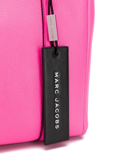 Shop Marc Jacobs Logo Tag Tote In Pink